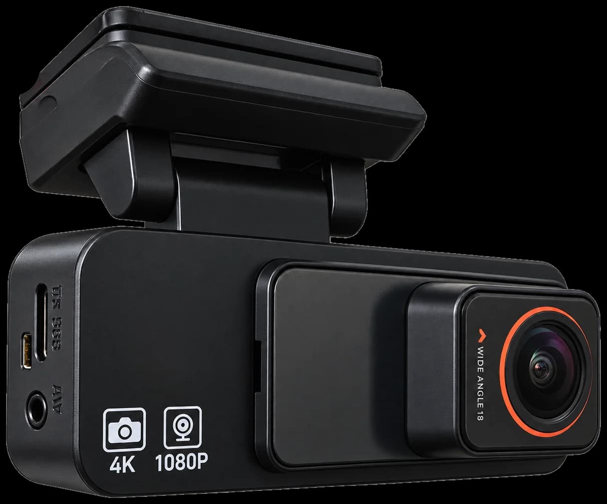 TEKDEN V30 araç kamerası, yan tarafta microSD kart yuvası